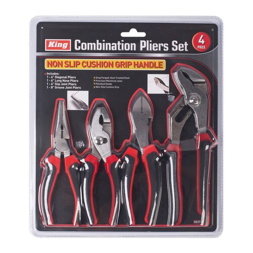 4 Piece Combination Pliers Set