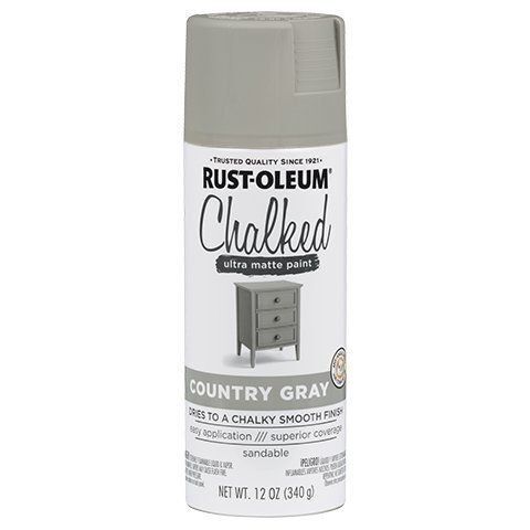 Chalked Spray Paint, 12 oz - Country Gray