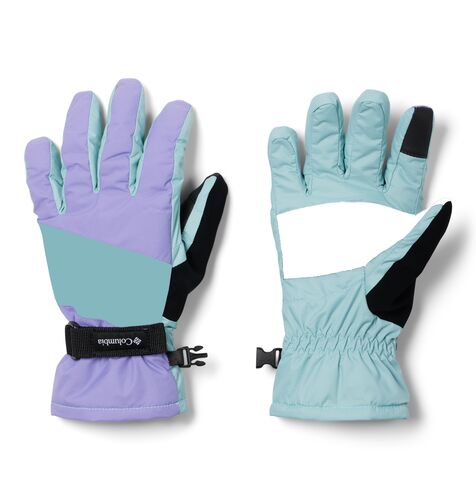 Kids' Core II Ski Gloves in Paisley Purple/Aqua Haze