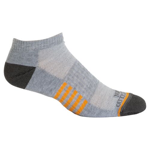 Men's Durable Ankle Sock 3-Pack in Heather Grey