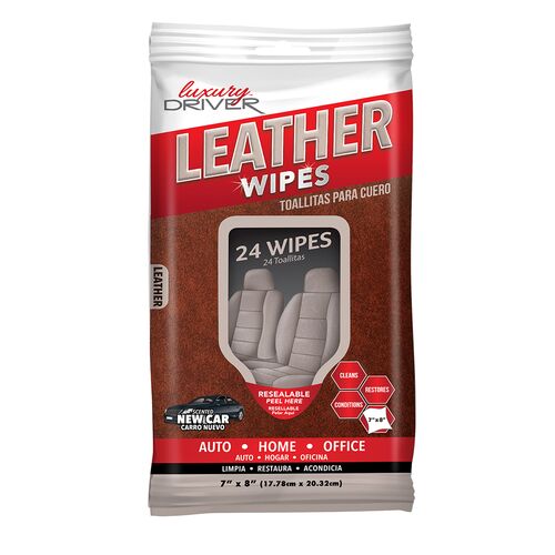 Wipes Leather Flat Pack - 24 Pack