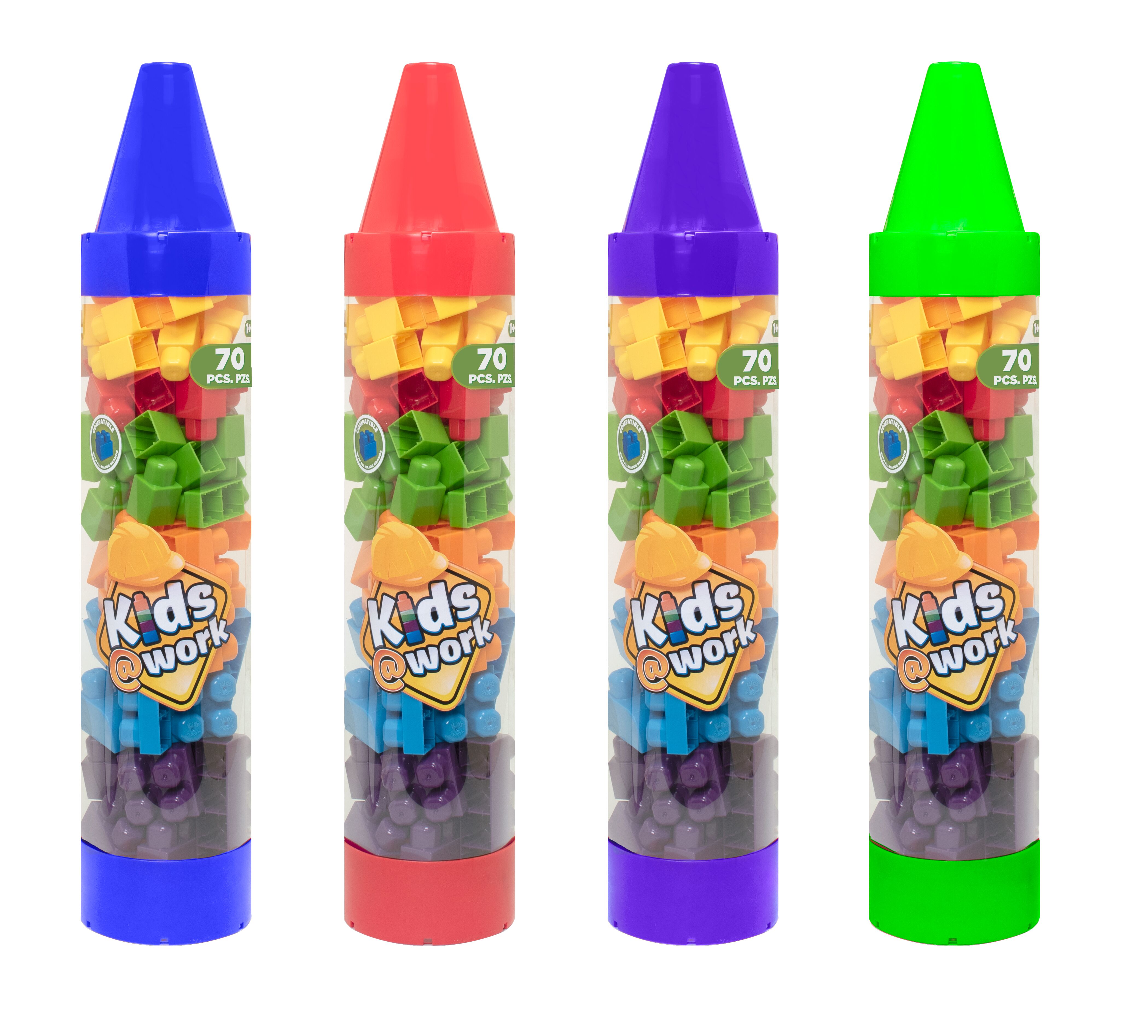 Kids work Crayon 1 Building Blocks 70 Each